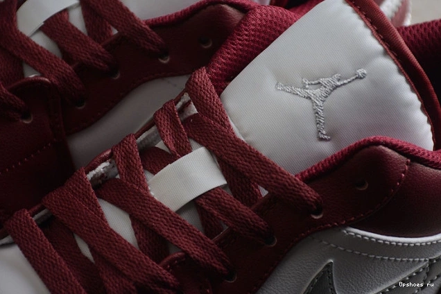 1 Low 553558-615 Bordeaux Jordan White 0205